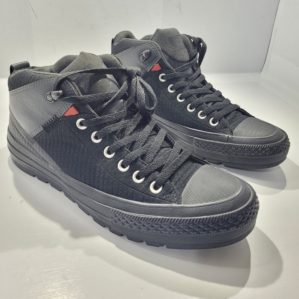 CONVERSE CHUCK TAYLOR ALL STAR UNISEX MID TOP STREET BOOT M10/W12 BLACK - Picture 2 of 13